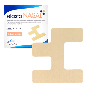 ZARYS Obliži ElastoNASAL za pritrditev nosnih drenaž za novorojenčke 3,6 cm x 4 cm 50 kosov