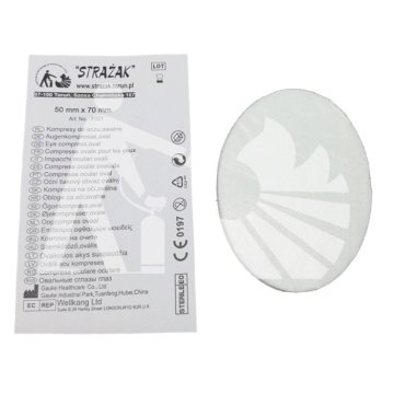 Očesni obkladek 50 × 70 mm sterilni oftalmološki povoj za komplet prve pomoči 1 kos.