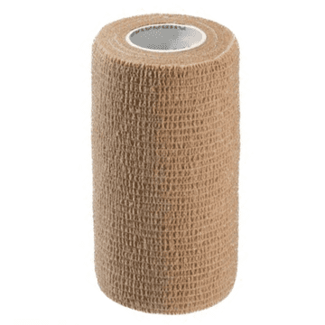 Kohezivni samolepilni povoj 10 cm x 4,5 m elastični povoj telesne barve brez lateksa Coban 1 kos