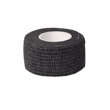 Kohezivni samolepilni povoj 2,5 cm x 4,5 m črn elastični povoj brez lateksa Coban 1 kos