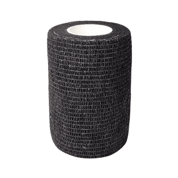 Kohezivni samolepilni povoj 7,5 cm x 4,5 m črn elastični povoj brez lateksa Coban 1 kos