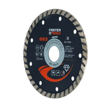 FASTER TOOLS DIAMANTNO REZILO TURBO 125 MM