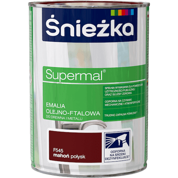 SUPERMAL OLJNO-FTALNA EMAJL BARVA ZA KOVINO MAHAGONIJEVA F545 0,8 L
