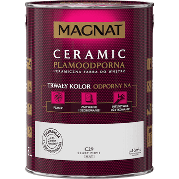 MAGNAT CERAMIC KERAMIČNA STENSKA BARVA SIVA PIRITNA C29 5L