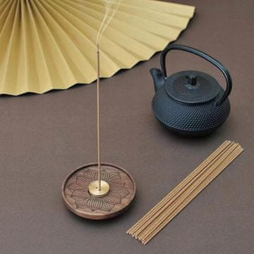 Leseno držalo za kadilo Lotus s pepelnikom