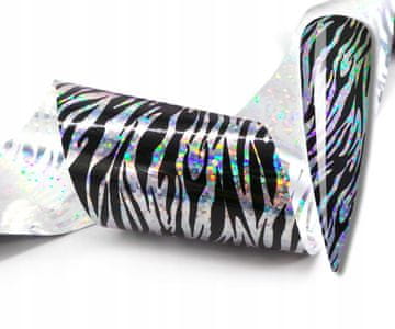 FOLIJA ZA PRENOS 10 cm x 4 cm ZEBRA HOLO VZORCI