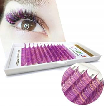 Barvne trepalnice 8-13 mm kodraste D, 12 trakov ROZA MEŠANO