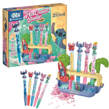 IDEA Clementoni Pisarniški set Tovarna Pisala Disney Stitch 5 Pisal