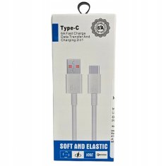 KABEL ZA HITRO POLNJENJE 3.0 TIPA C, 480 Mb/s, 6 A, 120 W 1 m - 10018