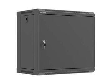 slomart Lanberg 19" 9U zidna serverska omara, 540x350mm, črna (Flat Pack)