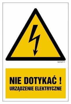 Ne dotikajte se električnih naprav
