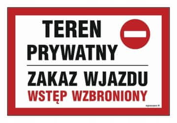 ND042 Zasebna lastnina prepovedan vstop prepovedan