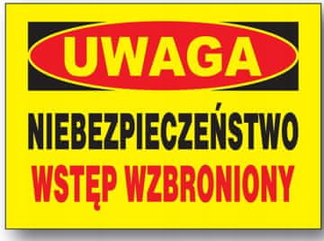 BTO-56 - Vhod za nevarnost na gradbeni plošči