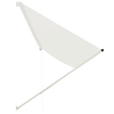 Vidaxl Zložljiva tenda 400x150 cm krem