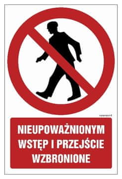GC003 Nepooblaščen vstop in prehod prepovedan