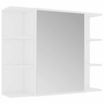Vidaxl Kopalniška omarica z ogledalom 80x20,5x64 cm