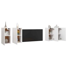 Vidaxl TV omarice 4 kosi bele 30,5x30x60 cm iverna plošča