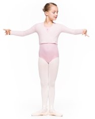 Arabesque LISE - baletni bolero za otroke, roza. Lise bolero, baletno spodnje perilo za ples, roza 98/104.