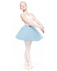 EFFIE - mladinska modra tutu suknjič za ples Tutu Effie modro baletno krilo 134/140