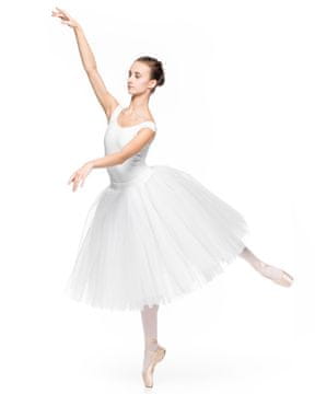 Arabesque Giselle - romantični plesni paket za ženske, bel. Giselle romantični plesni paket, baletno krilo, bel, XS/S.