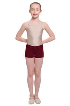 Arabesque EGINA - otroške gimnastične kratke hlače, bordo. Egina gimnastične plesne kratke hlače, bordo 98/104.