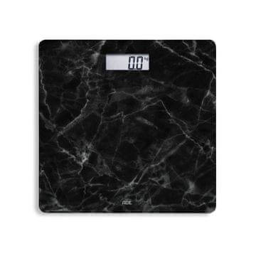 ADE Kopalniška tehtnica Aurora, do 180 kg, 30 x 30 cm, marmorni vzorec, črna