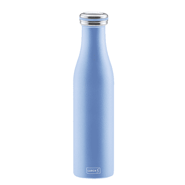 LURCH jeklena termo steklenica 0,75 l biserno modra