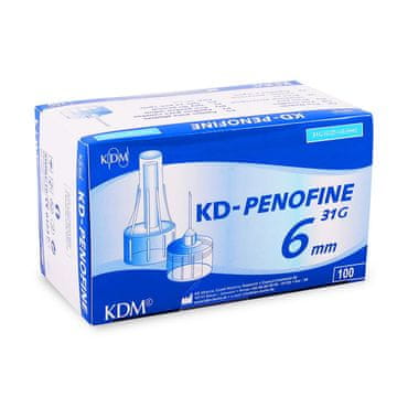 DM Igle za inzulinski peresnik 31G 6 mm x 0,25 mm KD-Penofine 100 kosov