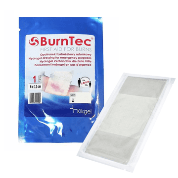 KIKGEL BurnTec hidrogelni povoj za nujne primere 6 cm x 12 cm 1 kos