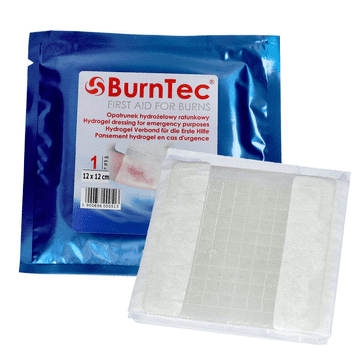 KIKGEL BurnTec hidrogelni povoj za nujne primere 12 cm x 12 cm 1 kos