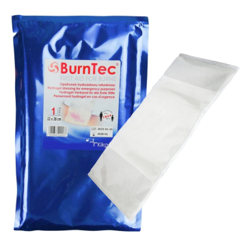 KIKGEL BurnTec hidrogelni povoj za nujne primere 22 cm x 28 cm 1 kos.