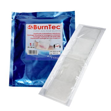 KIKGEL BurnTec hidrogelni povoj za nujne primere 10 cm x 40 cm 1 kos.