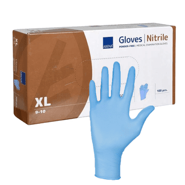 abena Classic nitrilne rokavice brez pudra XL modre 100 kosov