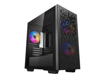 DEEPCOOL Računalniško ohišje DeepCool MATREXX 40 3FS, Micro-ATX, kaljeno steklo, črno