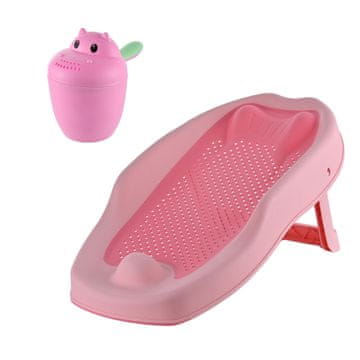 Northix Komplet za kopel za dojenčke s skodelico Hippo Rinse Cup, nedrseča opora