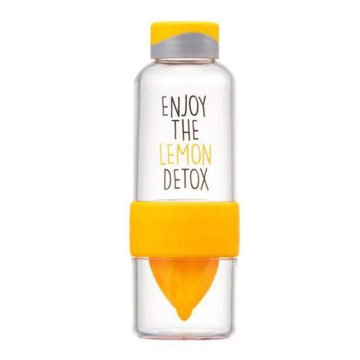Steklenica za vodo "Bisfree Detox", 520 ml, rumena