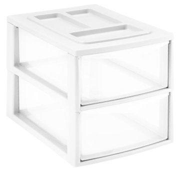Heidrun Plastična knjižna omara, 2 predala, 38x27x26 cm, mešane barve