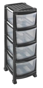 Heidrun Plastična omarica s 4 predali 29x38x78cm