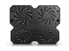 DEEPCOOL Hladilno stojalo za prenosnik do 17.3'' Multi Core X6, 4x tih ventilator