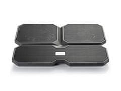 DEEPCOOL Hladilno stojalo za prenosnik do 17.3'' Multi Core X6, 4x tih ventilator