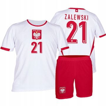 BIG ZALEWSKI Polska NOGOMETNI DRES NAVIJAČKI KOMPLET MAJICA + KRATKE HLAČE ZALEWSKI Polska NOGOMETNI DRES NAVIJAČKI KOMPLET MAJICA + KRATKE HLAČE 146
