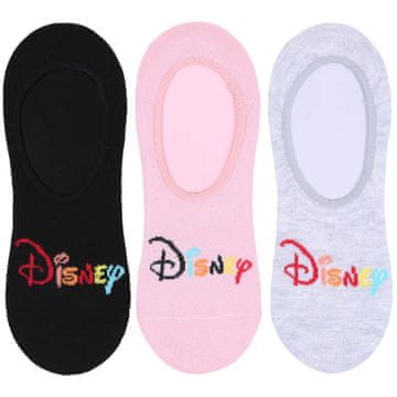 sarcia.eu 3x Črno-sive nogavice, mikro stopalke DISNEY