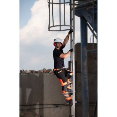 Proline VISOKO VIDLJIVE HLAČE ČRNE IN ORANŽNE, "M", CE, LAHTI