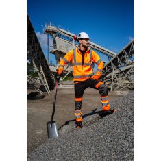 Proline VISOKO VIDLJIVE HLAČE ČRNE IN ORANŽNE, "S", CE, LAHTI
