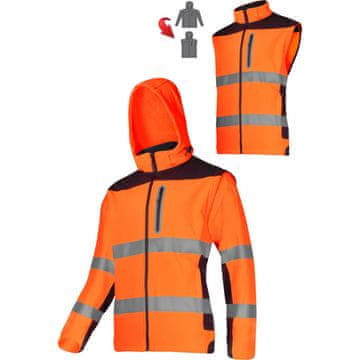 Proline OPOZORILO ZA SOFTSHELL JAKNO Z ODSTRANLJIVIMI ROKAMI, POM, "S", CE, LAHTI