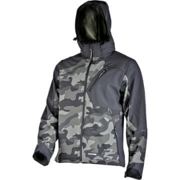 Proline SOFTSHELL JAKNA S KAPUCO V MASKIRNEM OBLIKOVANJU, ZELENO-ČRNA, "S", CE, LAHTI