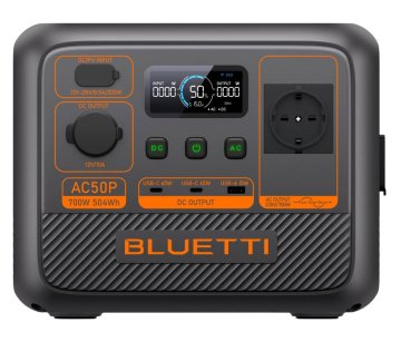 BLUETTI AC50P prenosna polnilna postaja, 700 W, 504 Wh, črna