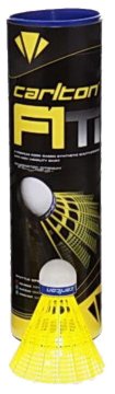 Dunlop F1 Ti Rumene žogice za badminton modra embalaža cev 6 kosov