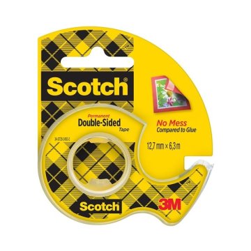 Scotch Obostranski lepilni trak - kolut, 12 mm x 6,3 m, kos