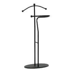 Autronic Nemi služabnik Mute servant, height 110 cm, solid rubberwood, black stain, black metal (83213 BK)